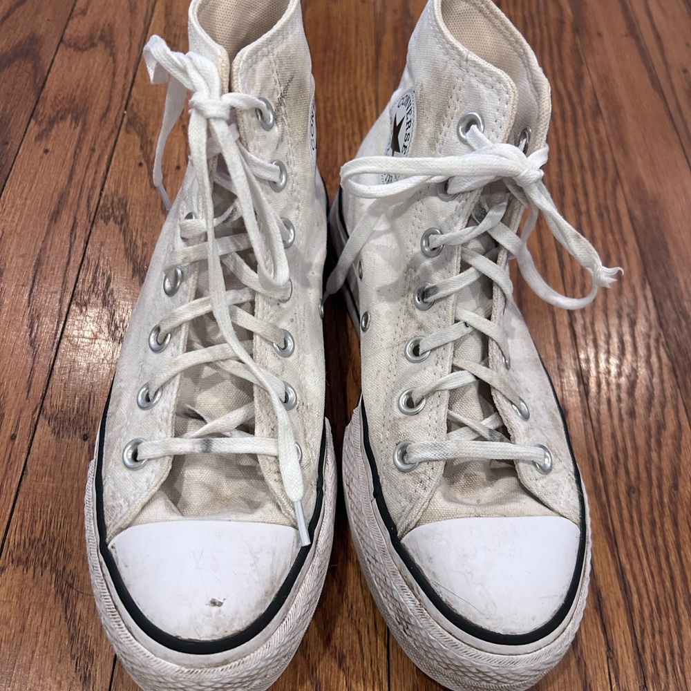 Converse Off-White High-Top Sneakers